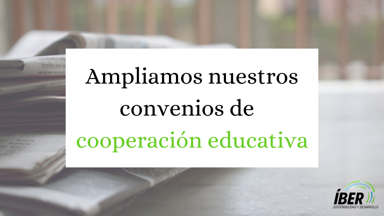 Ampliamos nuestros convenios de cooperación educativa