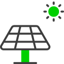 Icono placa solar